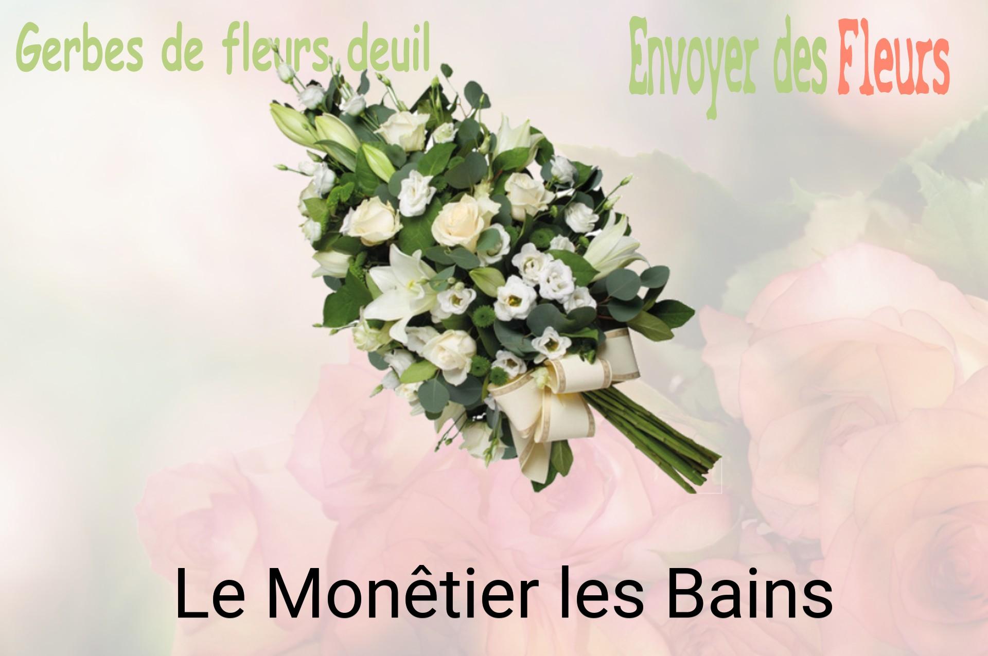 Gerbe de fleurs de deuil livrée à Le Monêtier-les-Bains